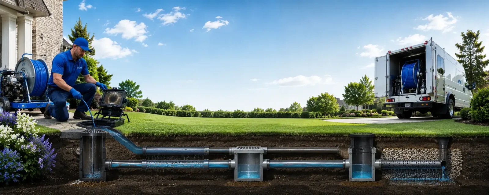 Outdoor drain cleaning information for Bailey, NC